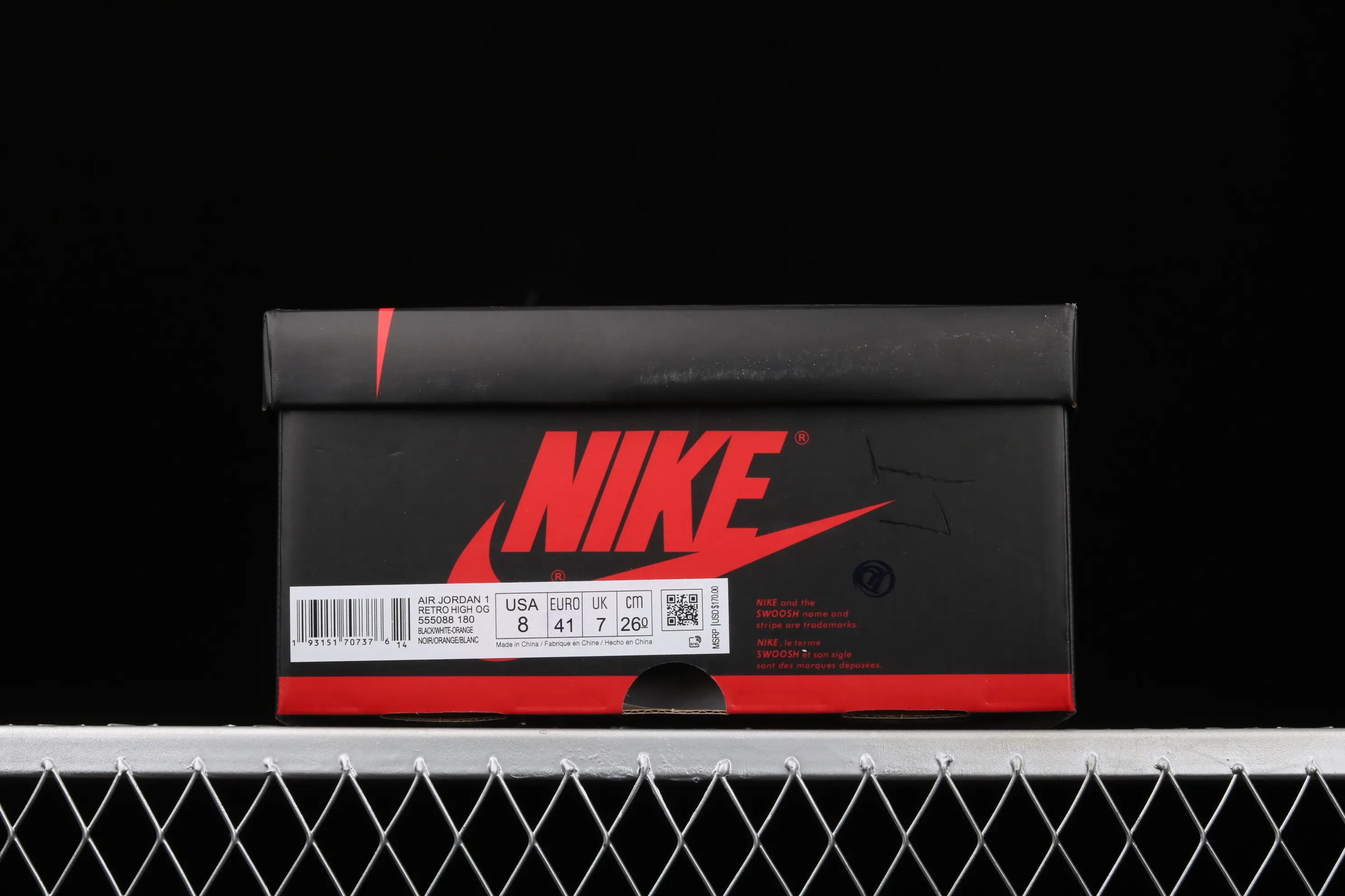 All Categories Air Jordan Jordan Series Basketball Shoes Air Jordan 1 High Air Jordan 1 High OG "Black Toe Shattered Backboard" AJ1 Joe 1 Shattered Backboard Black Toe High Top Basketball Shoes 555088-180